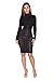 BUETYART Women Bandage Bodycon Dress Sexy Club Dress Party Midi Dress Black