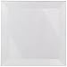 School Specialty Glass Square Bevel, 4 X 4 in, Clear, Set of 6
