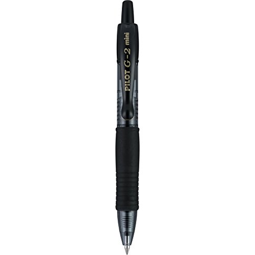 Pilot G2 Mini Premium Retractable Gel Ink Rolling Ball Pens, Fine Point, Black Ink, Box of 12 (10370)