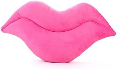 Cute Sexy Red Lips Pillow Cushion Plush Toys Cushion for Valentine's Day Birthday Gift (Pink)