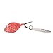 Hanxing Joint Silver Glitter Red 1/8oz Willow Bladed Spin Jig Heads Original Jig Head