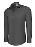 Platino de Marquis Men's Slim Fit Cotton/Spandex No Pocket Dress Shirt - Many Colors Available