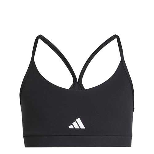 Niñas Train Essentials Soft Touch Bra, Black/White, 13-14 Years
