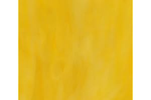 SUN AND MOON STAINED GLASS Wissmach Glass Sheet : Yellow Stained Glass Sheet