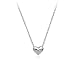 Rigant Simple Small Smooth Heart Necklace Earrings Set Fashion Jewelry for Women primary