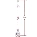 Aiskaer 6PCS 1.2 Inch Colorful Chandelier Crystal Ball Prisms Pendant, Chandelier Decor Hanging Prism Ornaments,Chandelier Crystals Ball Window Prisms Rainbow Octogon Chakra Suncatcher