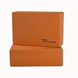 Timberbrother Set of 2 Yoga Blocks - Choose Your Color & Size (Orange, 9