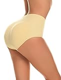 Yulee Womens Butt Lifter Padded Hip Enhancer Shapewear Control Panties Underwear (Large, Nude)