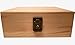 Locking Storage and Keepsake box with lid- Wooden Storage Box for Home - Treasure Box with compartments Natural Pine Wood Gift Boxes (Natural Wood)