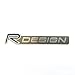 Alstickers! Gluing in The Original nameplate R Design, car Sticker (Emblem) Satin Aluminum 3.5