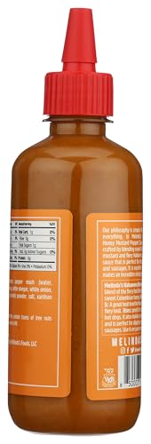 MELINDA’S HABANERO HONEY MUSTARD – HABANERO HOT SAUCE WITH FRESH PEPPERS, REAL MUSTARD – GLUTEN FREE, KETO HOT SAUCE – 12 OZ, 1 PACK