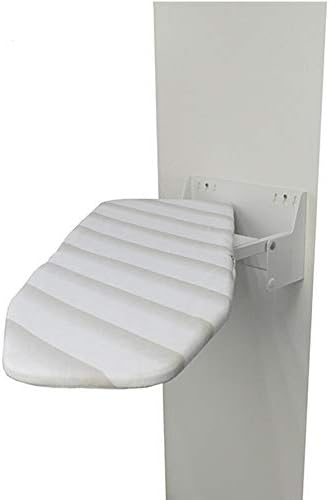 FeiQiangQiang Ironing Board, Household Wall Type Double Folding Ironing Board 180 Degree Rotating Wall Mounted Hidden Ironing Table Ironing Shelf (Color : White)