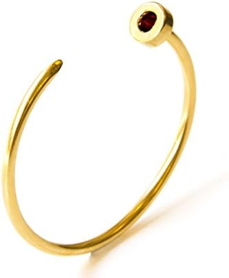 Nail Bracelet in gold or silver inlaid with black stone, Arm bracelet, Arm cuff, Stackable bracelet, Stacking jewelry