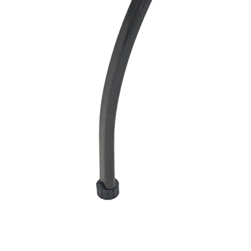 greemotion Gartentisch Toulouse rund, Ø ca. 80 cm, pflegeleichter Tisch aus kunststoffummanteltem Stahl, Esstisch mit Niveauregulierung, eisengrau – Bild 6