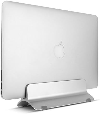 Retik Aluminum Vertical Laptop Stand Adjustable Desktop Holder Erected Space saving Stand For Apple MacBook Pro or Air Notebooks (Vertical)