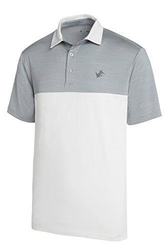 Three Sixty SixQuick Dry Golf Shirts for Men - Moisture Wicking Short-Sleeve Casual Polo Shirt