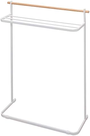 アイリスオーヤマ タオルハンガー タオル掛け おしゃれ コンパクト収納 軽量 バスタオル約4枚分 ナチュラル物干し 幅約72 5 奥行約26 5 高さ約96 5cm Nrmh 7t