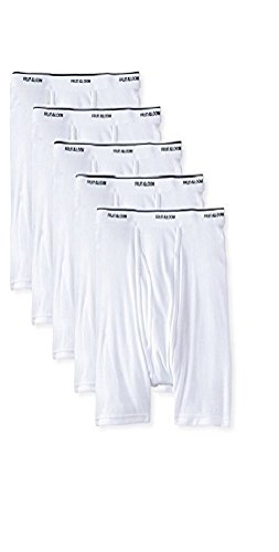 Fruit of The Loom Men's White Boxer Brief (White, XX-Large / 44-46 Inches)