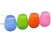 Kuke Set of 4 Unbreakable Silicone Wine Glasses,Food Grade Flexible Stemless Drinking Cups 9 Ounce