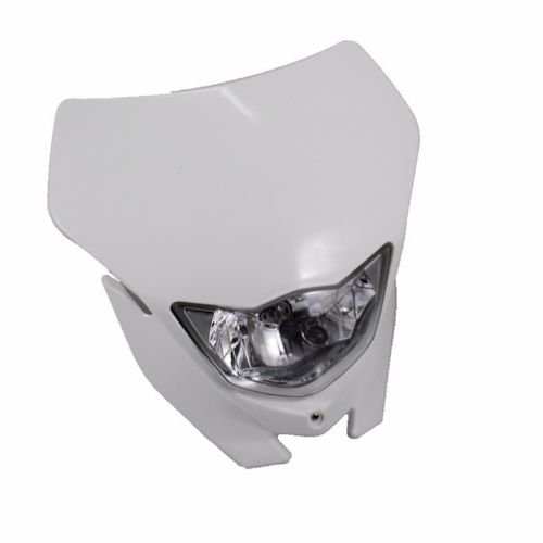 White Off-Road Dual Sport Motorcycle Headlight for Kawasaki Suzuki Yamaha KTM Dirt Bike Off-Road KDX Honda Streetfighter Dirt Bike