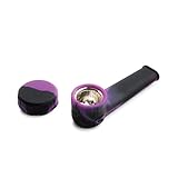 Travel Silicone Hookah Accessory With Lid | Portable and Easy to Clean (BlackPurple)