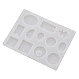 Lychee Water Drop Square Round Rectangle Silicone Pendant Mold DIY Jewelry Making Mould Tool