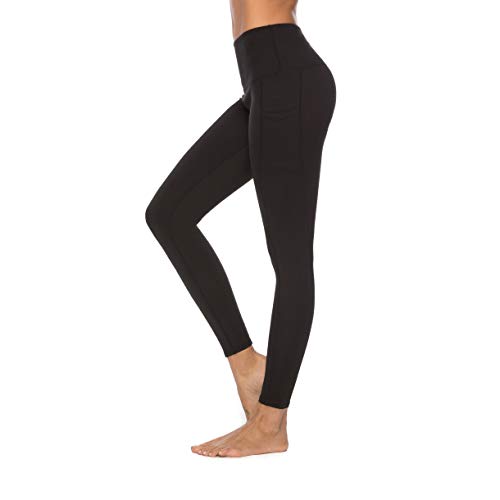 RURING Women's High Waist Yoga Pants Tummy Control Workout Running 4 Way Stretch Yoga Leggings
