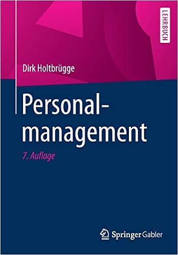 Personalmanagement Holtbrugge Dirk Amazon De Bucher
