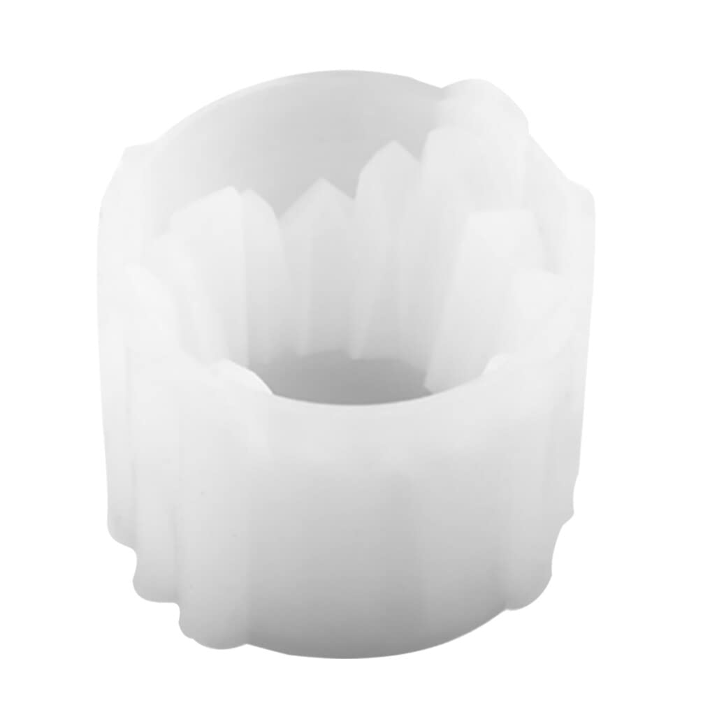 Resin Silicone Mold Candle Holder Mold Crystal Epoxy Molds Storage Container for DIY Casting Home Decoration Candle Stand