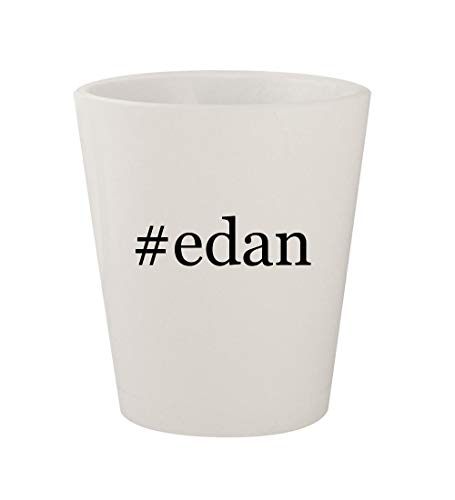 #edan - Ceramic White Hashtag 1.5oz Shot Glass