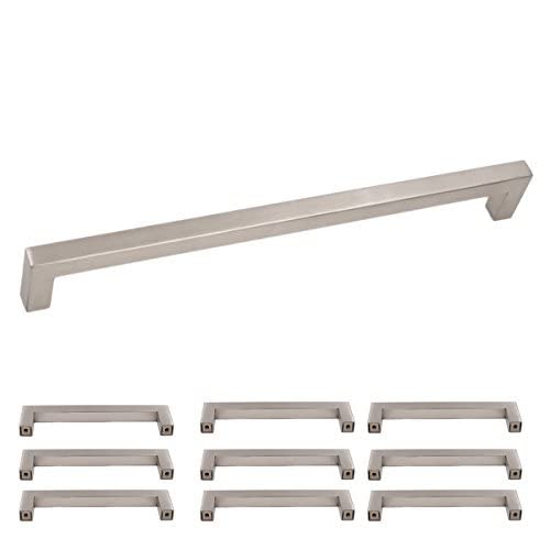 homdiy 10 Pack 10 Inch Brushed Nickel Cabinet Pulls