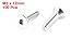 uxcell 100pcs 304HC Steel Hex Countersunk Flat Head Bolts Screws M3x12mm