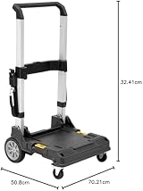 DEWALT DWST1-71196 TOUGHSYSTEM TSTAK Compatible Trolley Handle Wheels 220lbs view 10