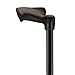 NOVA Medical Products Palm Grip Orthopedic Handle Walking Cane for Right Hand, Lightweight and Adjustable, Color Black