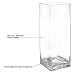 Royal Imports Flower Glass Vase Decorative Centerpiece for Home or Wedding - Tall Rectangle Shape, 14