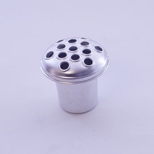 Silver Aluminium Grave Vase Container Insert 10cm