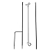 Online Stores, Inc. 3-Piece Large Garden Flag Pole 75.75in x 37.25in