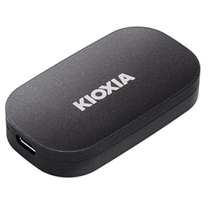 Amazon限定 キオクシア ポータブルSSD 500GB USB3.2Gen2 読込 1,050MB/s SSD-PKP500U3G2BR