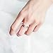 AVECON 925 Sterling Silver Heart Promise Ring for Her Solitaire CZ Engagement Wedding Eternity Anniversary Ring for Women Size 5-10
