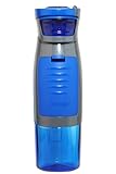 Contigo AUTOSEAL Kangaroo Water Bottle with Storage Compartment, 24 oz., Blue