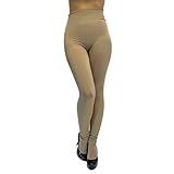 Luxury Divas Fleece Lined Heavy Cable Knit Footless Tights
