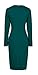 Homeyee Women's Sexy Fashion Long Sleeve Wear to Work Bodycon Dress B10 (Large, Turquoise)