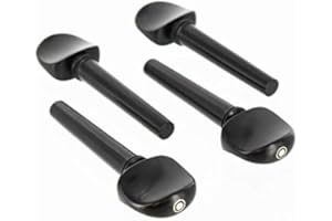 GOLDEN MUSIC INSTRUMENT JinQu 4 Pcs Ebony Cello Tuning Pegs for 1/2 Size Cello Pegs