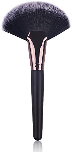 Fan Makeup Brushes,Soft Foundation Brush,Premium Synthetic Hair Face Brush,Portable Powder Brush for Defined Areas Cosmetic Brush Tool