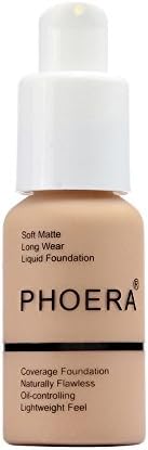 Eyeshadow Makeup Palette New 30ml PHOERA Matte Oil Control Concealer Liquid Foundation