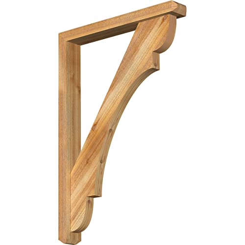 4"W x 28"D x 40"H Olympic Craftsman Rough Sawn Bracket w/Offset Brace, Western…