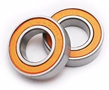 Generic 6800-2RS 10x19x5 mm Rubber Sealed (Orange) Ball Bearing (Pack of 5) by SnowSpitzShop Brand