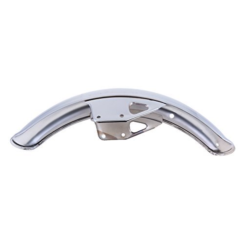 MagiDeal Chrome Front Mud Sand Fender Motorcycle Splash Guard for Suzuki GN125