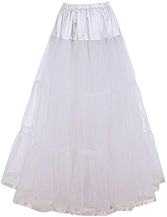 Danadress Women's Ankle Length Wedding Petticoat Crinoline Underskirt For Long Dress