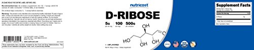 Nutricost D-Ribose Powder 500 Grams - 5000mg Per Serving, Non-GMO (500 Grams)